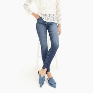 J. Crew Jeans - J Crew 9" high rise toothpick jeans denim step hem J. Crew Jeans - J Crew 9" high rise toothpick jeans denim step hem